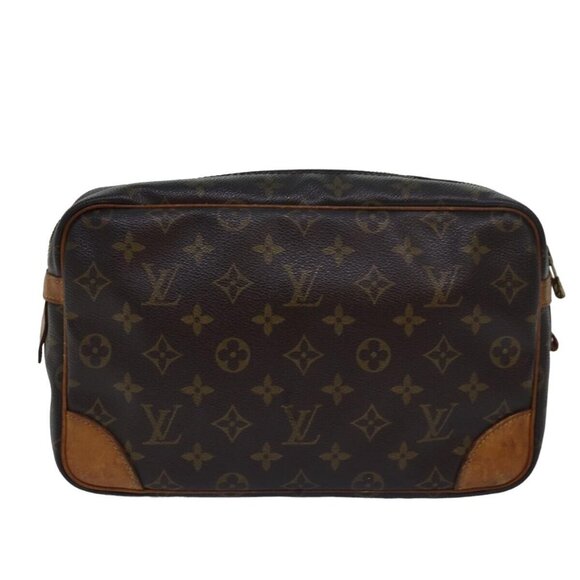 LOUIS VUITTON Monogram Compiegne 28 Clutch Bag - Picture 2 of 14